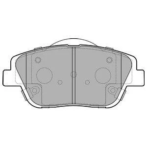 Колодки гальмівні (передні) Hyundai Sonata VI 11-14//Kia Optima 10- Delphi LP2688