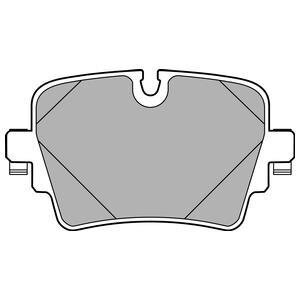 Тормозные колодки дисковые, комплект Delphi LP2768