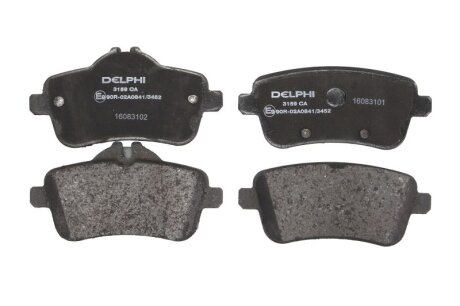 Тормозные колодки дисковые, комплект Delphi LP3159