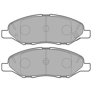 Колодки гальмівні (передні) Nissan Micra II/III 92-10/Note 06-12/Tiida 07-12 Delphi LP3169