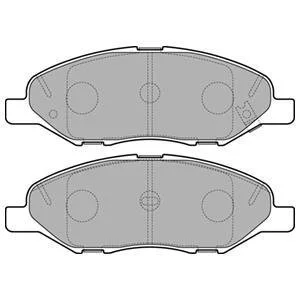 Колодки гальмівні (передні) Nissan Micra II/III 92-10/Note 06-12/Tiida 07-12 Delphi LP3169