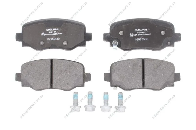 Комплект гальмівних колодок задн, ABARTH 500E ALFA ROMEO TONALE FIAT 500L, 500X JEEP COMPASS, RENEGADE 1.0-Electric 09.13- Delphi LP3194 (фото 1)