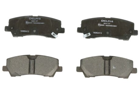 Тормозные колодки дисковые, комплект Delphi LP3254