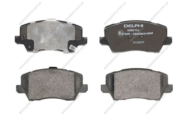 Тормозные колодки дисковые, комплект Delphi LP3363 (фото 1)