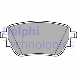 Тормозные колодки дисковые, комплект Delphi LP3438