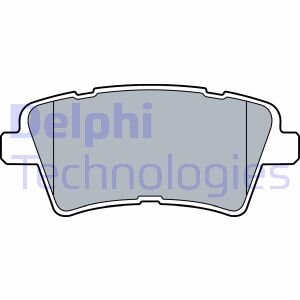 Тормозные колодки дисковые, комплект Delphi LP3537