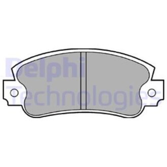 Тормозные колодки дисковые, комплект Delphi LP353