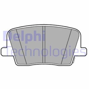 Тормозные колодки дисковые, комплект Delphi LP3581