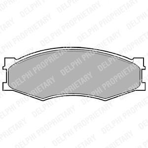 Тормозные колодки дисковые, комплект Delphi LP358