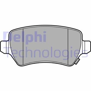 Тормозные колодки дисковые, комплект Delphi LP3615