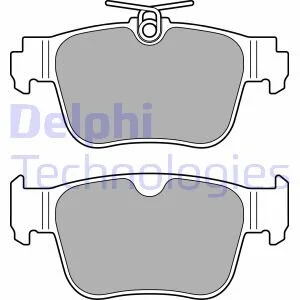 Комплект гальмівних колодок задн, AUDI A3, A3 ALLSTREET, Q3 CUPRA FORMENTOR, LEON, LEON SPORTSTOURER, TERRAMAR FORD TOURNEO CONNECT V761 NADWOZIE WIELKO, TRANSIT CONNECT V761 1.0-2.5 07.19- Delphi LP3669