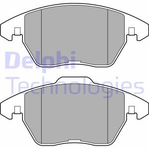 Тормозные колодки дисковые, комплект Delphi LP3684