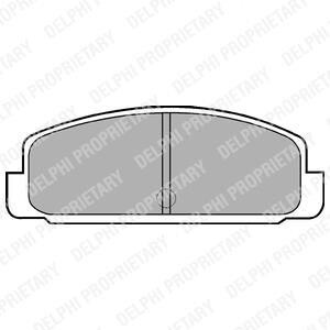 Тормозные колодки дисковые, комплект Delphi LP401