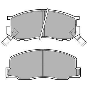 Тормозные колодки дисковые, комплект Delphi LP409
