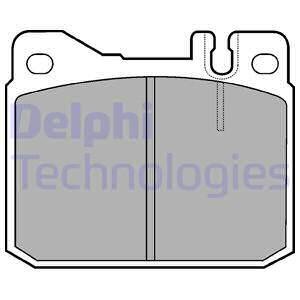 Тормозные колодки дисковые, комплект Delphi LP427