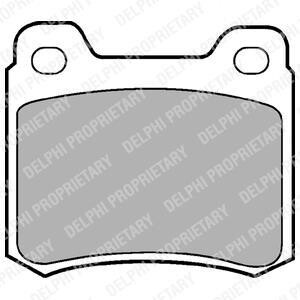 Тормозные колодки дисковые, комплект Delphi LP440
