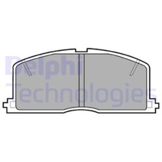 Тормозные колодки дисковые, комплект Delphi LP460