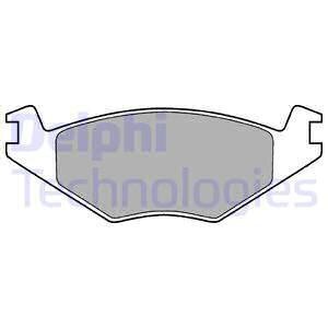 Тормозные колодки дисковые передние, комплект Delphi LP505