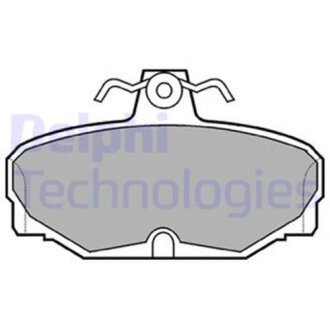 Тормозные колодки дисковые, комплект Delphi LP507