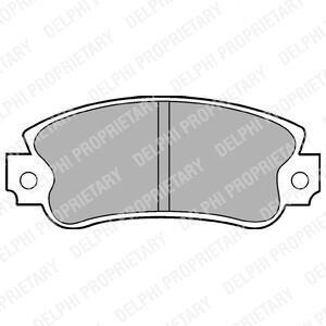 Тормозные колодки дисковые, комплект Delphi LP509