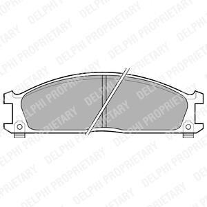 Тормозные колодки дисковые, комплект Delphi LP543