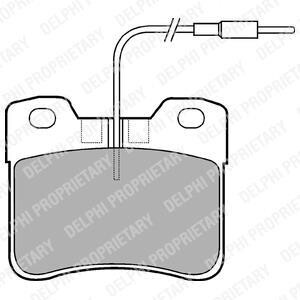 Тормозные колодки дисковые, комплект Delphi LP563