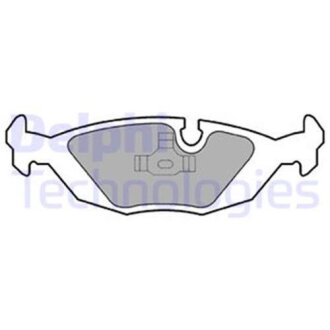 Тормозные колодки дисковые, комплект Delphi LP576