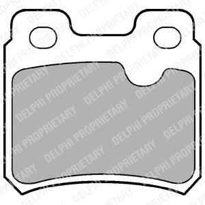 Тормозные колодки дисковые, комплект Delphi LP586