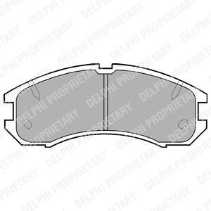 Тормозные колодки дисковые, комплект Delphi LP595