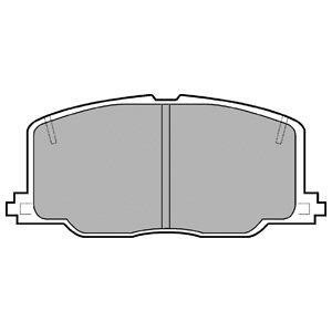 Тормозные колодки дисковые, комплект Delphi LP613
