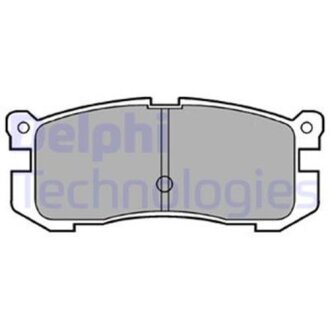 Тормозные колодки дисковые, комплект Delphi LP624
