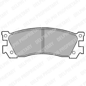 Тормозные колодки дисковые, комплект Delphi LP632