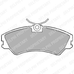 Тормозные колодки дисковые, комплект Delphi LP668