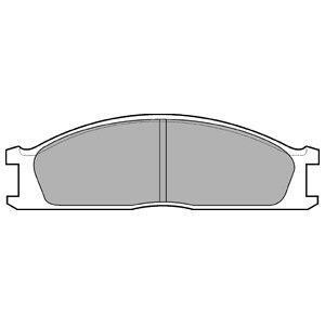 Тормозные колодки дисковые, комплект Delphi LP726