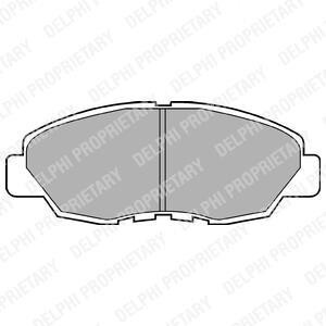 Тормозные колодки дисковые, комплект Delphi LP734