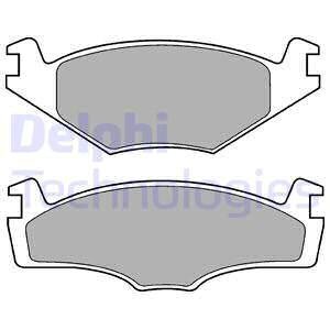 Тормозные колодки дисковые, комплект Delphi LP756