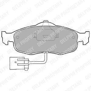 Тормозные колодки дисковые, комплект Delphi LP781