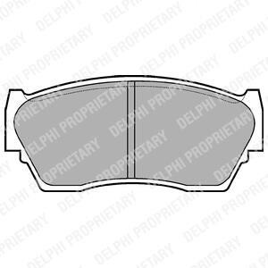 Тормозные колодки дисковые, комплект Delphi LP783