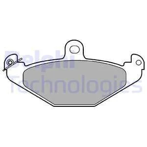 Тормозные колодки дисковые, комплект Delphi LP821