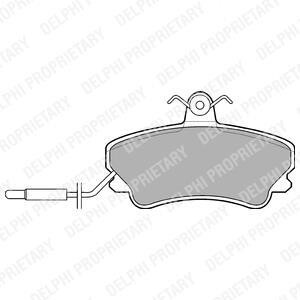 Тормозные колодки дисковые, комплект Delphi LP822