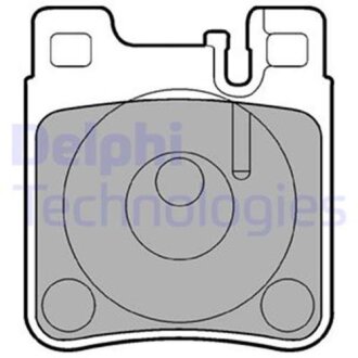 Тормозные колодки дисковые, комплект Delphi LP841