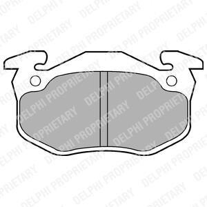 Тормозные колодки дисковые, комплект Delphi LP852