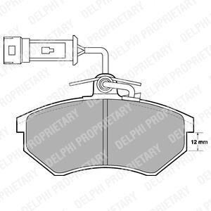 Тормозные колодки дисковые, комплект Delphi LP901