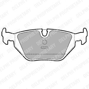 Тормозные колодки дисковые, комплект Delphi LP907