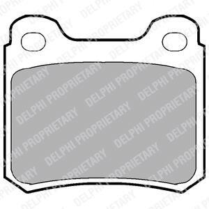 Тормозные колодки дисковые, комплект Delphi LP915