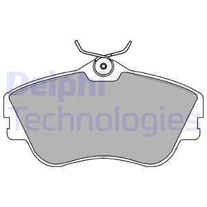 Тормозные колодки дисковые, комплект Delphi LP918