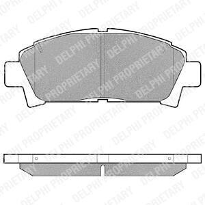 Тормозные колодки дисковые, комплект Delphi LP940