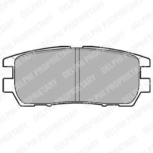 Тормозные колодки дисковые, комплект Delphi LP954