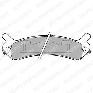 Тормозные колодки дисковые, комплект Delphi LP959