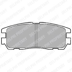 Тормозные колодки дисковые, комплект Delphi LP965